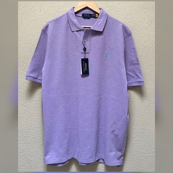 Polo Ralph Lauren Men’s Basic Polo Shirt Pastel Purple Color -Size XL